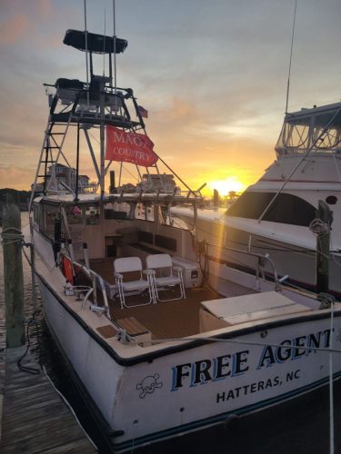 hatteras fishing boat